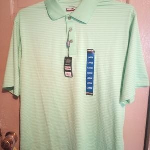 Kirkland signature Green polo shirt